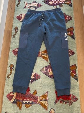 Adidas Men's Athletic Cargo Sweatpants Jogger Pants